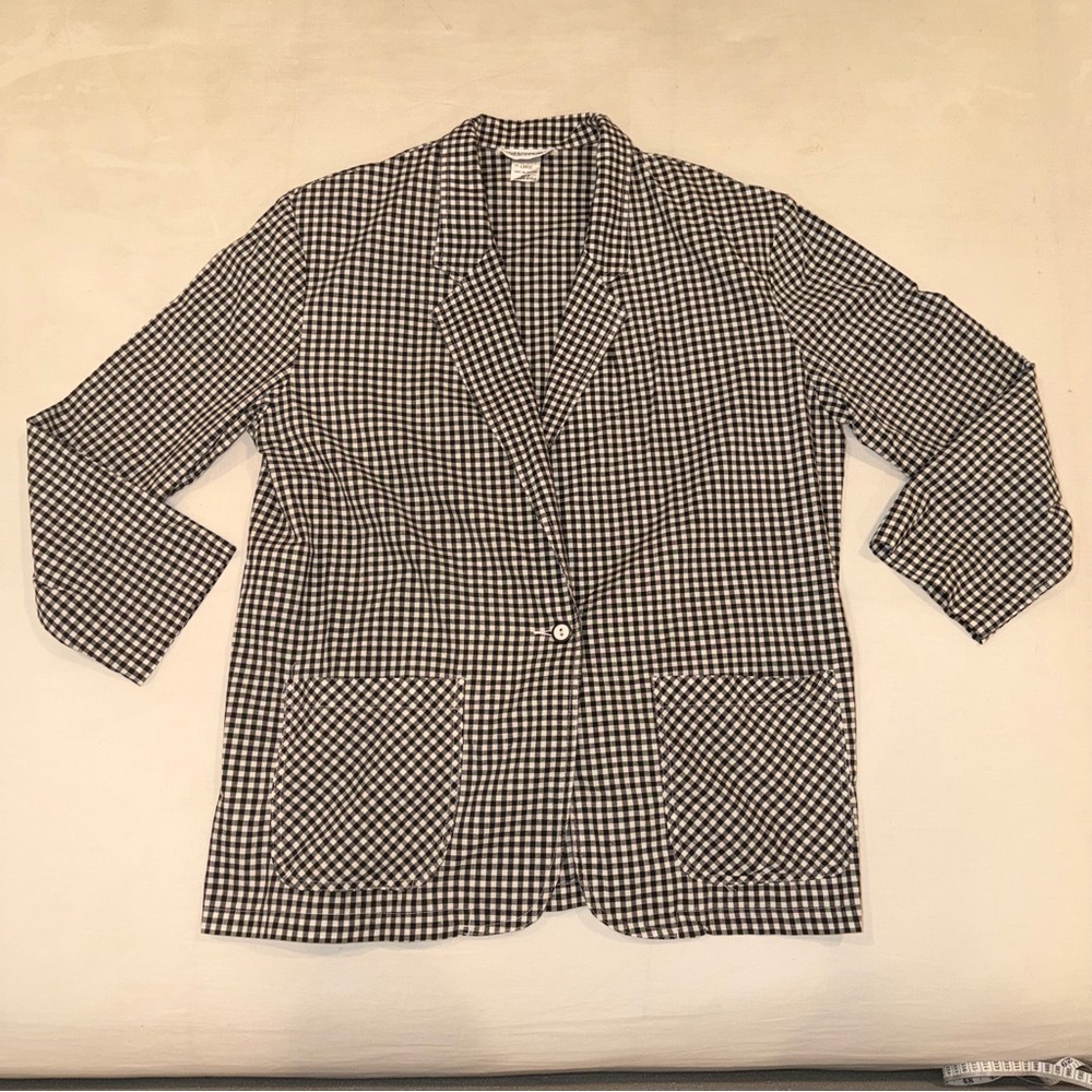 Gingham Blazer Size L